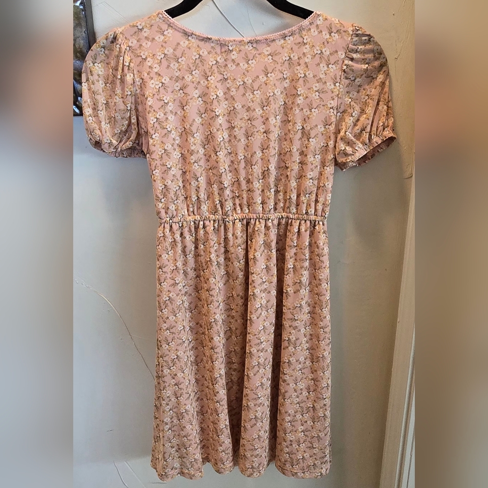 Altar'd State Blush Floral Mini Dress XS - Picture 6 of 6